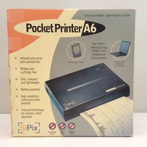 SIPIX Pocket Printer A6 Ultra Portable & Lightweight Thermal Printer USED